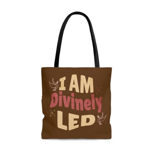 Inspirational Quote Tote Bag - I am divinely led