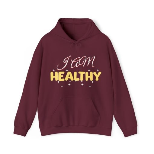 Manifestation Hooded Sweatshirt – I am healthy - Image 11