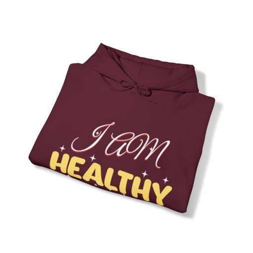 Manifestation Hooded Sweatshirt – I am healthy - Image 14