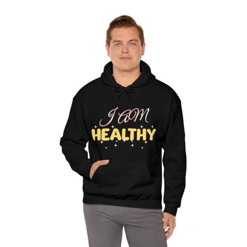 Manifestation Hooded Sweatshirt – I am healthy - Image 8