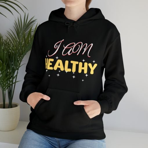 Manifestation Hooded Sweatshirt – I am healthy - Image 9